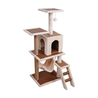 Furtastic 125cm Cat Tree Scratching Post - Beige Kings Warehouse 