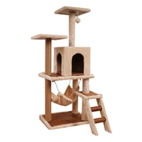 Furtastic 125cm Cat Tree Scratching Post - Beige Kings Warehouse 