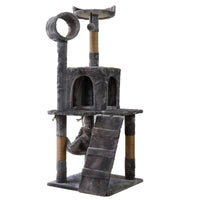 Furtastic 135cm Cat Tree Scratching Post - Dark Grey Kings Warehouse 