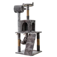 Furtastic 135cm Cat Tree Scratching Post - Silver Grey Kings Warehouse 