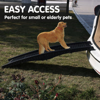 Furtastic 152cm Portable Dog Pet Ramp - Black Kings Warehouse 