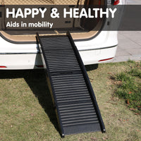 Furtastic 152cm Portable Dog Pet Ramp - Black Kings Warehouse 