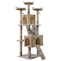 Furtastic 170cm Cat Tree Scratching Post - Beige Pet Care Kings Warehouse 