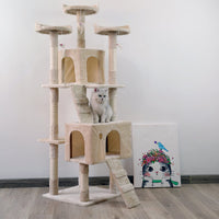 Furtastic 170cm Cat Tree Scratching Post - Beige Pet Care Kings Warehouse 