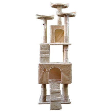 Furtastic 170cm Cat Tree Scratching Post - Beige Pet Care Kings Warehouse 