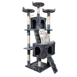 Furtastic 170cm Cat Tree Scratching Post - Dark Grey Pet Care Kings Warehouse 