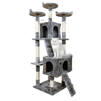 Furtastic 170cm Cat Tree Scratching Post - Silver Grey Kings Warehouse 