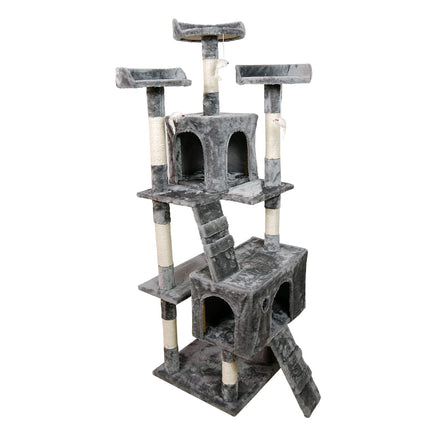 Furtastic 170cm Cat Tree Scratching Post - Silver Grey Pet Care Kings Warehouse 