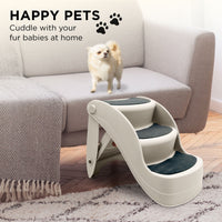 Furtastic 38cm Foldable Pet Stairs Ramp - White Kings Warehouse 