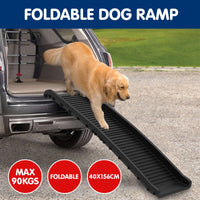 Furtastic Foldable Car Dog Ramp Vehicle Ladder Step Stairs - Black Kings Warehouse 