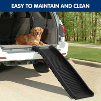 Furtastic Foldable Car Dog Ramp Vehicle Ladder Step Stairs - Black Kings Warehouse 