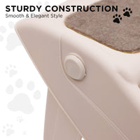 Furtastic Foldable Pet Stairs In White - 50cm Dog Ladder Cat Ramp Pet Care Kings Warehouse 