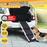 Furtastic Heavy-Duty Aluminium Telescopic Dog Pet Ramp Pet Care Kings Warehouse 