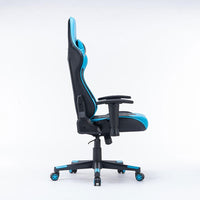 Gaming Chair Ergonomic Racing chair 165° Reclining Gaming Seat 3D Armrest Footrest Purple Black Furniture Kings Warehouse 