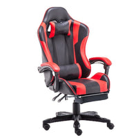 Gaming Chair Office Computer Seating Racing PU Executive Racer Recliner Large Black White Furniture Kings Warehouse 