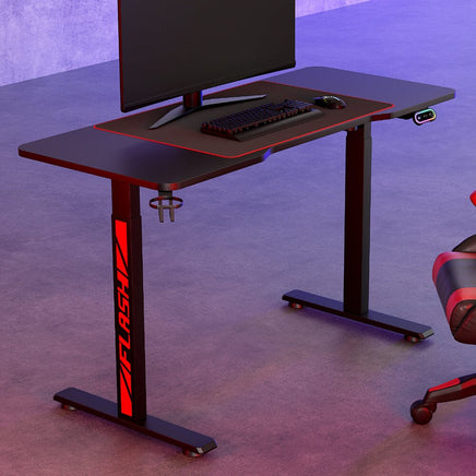 Gaming Desks Standing Desk Motorised 140CM Black Furniture Kings Warehouse 