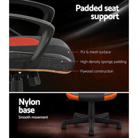 Gaming Office Chair Computer Executive Racing Chairs High Back Orange Furniture Kings Warehouse 