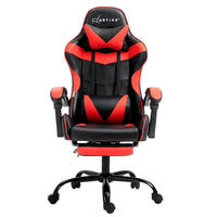 Gaming Office Chair Recliner Footrest Red Furniture Kings Warehouse 