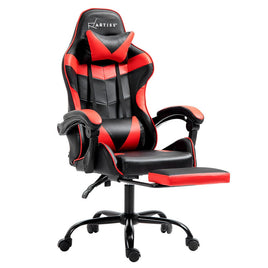 Gaming Office Chair Recliner Footrest Red Furniture Kings Warehouse 