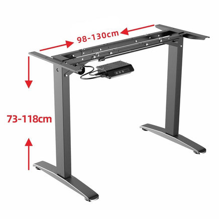 Gaming Standing Desk Home Office Lift Electric Height Adjustable Sit To Stand Motorized Standing Desk 1460 Furniture Kings Warehouse 