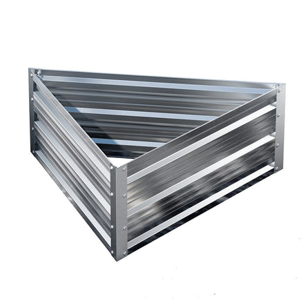Garden Bed 86x86x30cm Planter Box Raised Container Galvanised Herb Home & Garden Kings Warehouse 