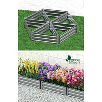 Garden Bed 86x86x30cm Planter Box Raised Container Galvanised Herb Home & Garden Kings Warehouse 