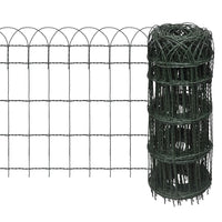 Garden Border Fence Powder-coated Iron 10x0.65 m