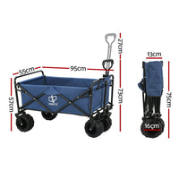 Garden Cart Folding 120kg Trolley Camping Wagon Barrow Outdoor Beach Home & Garden Kings Warehouse 