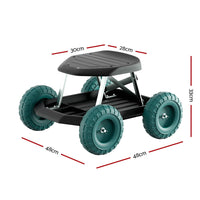 Garden Cart Rolling Stool with Wheels Gardening Helper Seat Farm Yard Baby & Kids Kings Warehouse 