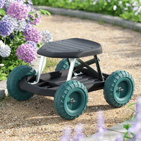 Garden Cart Rolling Stool with Wheels Gardening Helper Seat Farm Yard Baby & Kids Kings Warehouse 