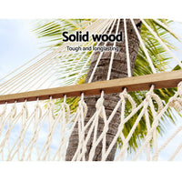 Garden Double Swing Hammock Bed Cream Summer Sale Kings Warehouse 