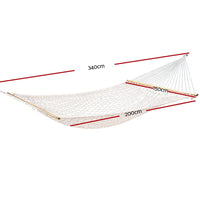 Garden Double Swing Hammock Bed Cream Summer Sale Kings Warehouse 