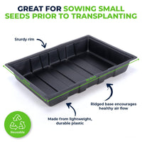 Garden Greens 72PCE Seedling Trays Lightweight Durable Reusable 24 x 35.5cm garden supplies Kings Warehouse 