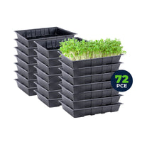 Garden Greens 72PCE Seedling Trays Lightweight Durable Reusable 24 x 35.5cm garden supplies Kings Warehouse 