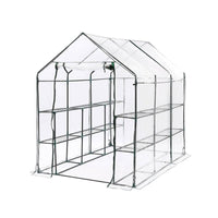 Garden Greens Greenhouse Walk-In Mega Sized Shed 3 Tier Solid Structure 1.95m Green Houses Kings Warehouse 