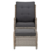 Garden Recliner Chair Sun lounge Outdoor Setting Patio Furniture Wicker Sofa Kings Warehouse 