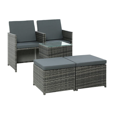 Garden Recliner Chairs Sun Lounge Wicker Lounger Outdoor Furniture Patio Sofa garden supplies Kings Warehouse 