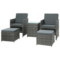 Garden Recliner Chairs Sun Lounge Wicker Lounger Outdoor Furniture Patio Sofa