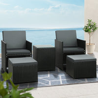 Garden Recliner Chairs Sun Lounge Wicker Lounger Outdoor Furniture Patio Sofa garden supplies Kings Warehouse 