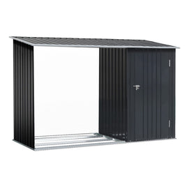 Garden Shed 2.49x1.04M Sheds Outdoor Tool Storage Workshop House Steel 2 in 1 Kings Warehouse 