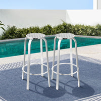 Gardeon 2x Outdoor Bar Stools Aluminum Furniture Kings Warehouse 