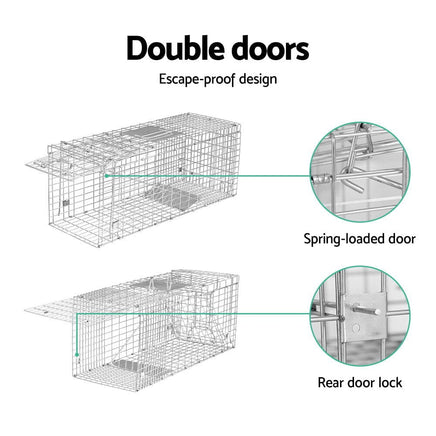 Gardeon Animal Trap Humane Possum Cage Live Animal Catch Rabbit Cat Hare Fox Kings Warehouse 