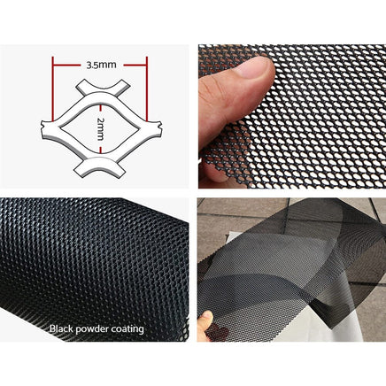 Gardeon Gutter Guard Aluminium Mesh 30M 100x20cm Black Home & Garden Kings Warehouse 