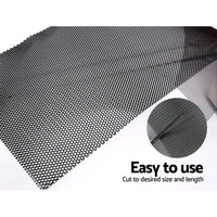 Gardeon Gutter Guard Aluminium Mesh 60M 100x20cm Black Home & Garden Kings Warehouse 