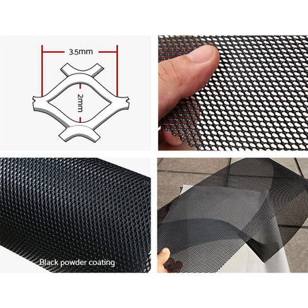 Gardeon Gutter Guard Aluminium Mesh 60M 100x20cm Black Home & Garden Kings Warehouse 