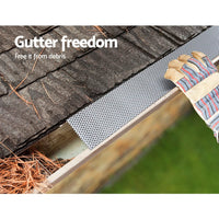 Gardeon Gutter Guard Aluminium Mesh 60M 100x20cm Silver Home & Garden Kings Warehouse 