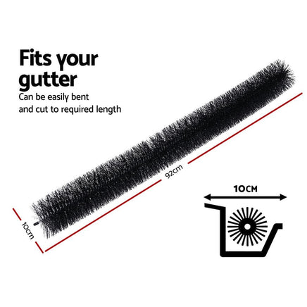 Gardeon Gutter Guard Brush 22M 92X10cm 24PCS Tools Kings Warehouse 