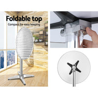 Gardeon Outdoor Bar Table Adjustable Aluminium Round 70/110cm Furniture Kings Warehouse 