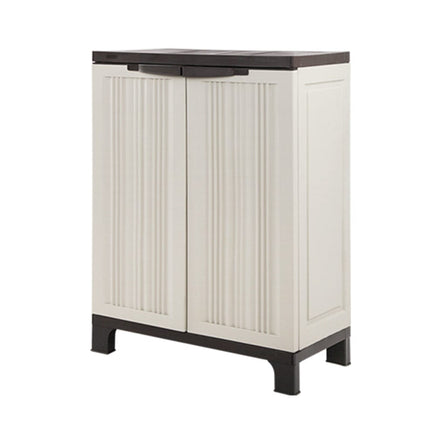Gardeon Outdoor Storage Cabinet Box 92cm Lockable Cupboard Sheds Garage Adjustable Beige Home & Garden Kings Warehouse 