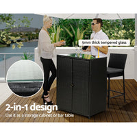 Gardeon Outdoor Storage Cabinet Box Garage Wicker Shelf Chest Garden Shed Tools Home & Garden Kings Warehouse 